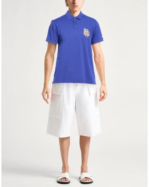 Polo Roberto Cavalli de hombre de color Blue