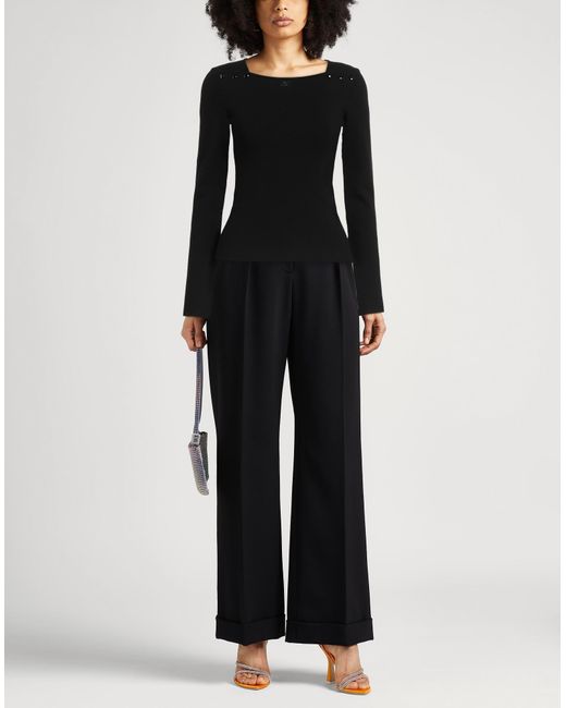 Courreges Black Sweater Viscose, Polyester