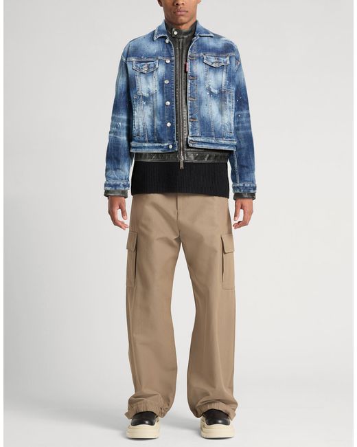 DSquared² Blue Denim Outerwear for men
