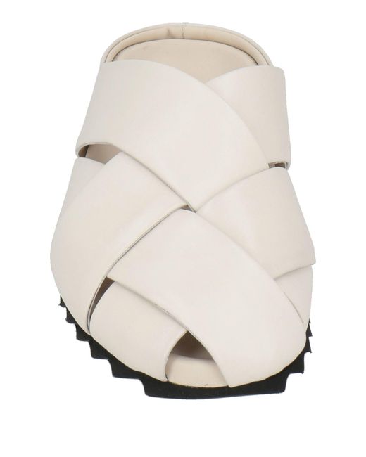 Officine Creative White Mules & Clogs