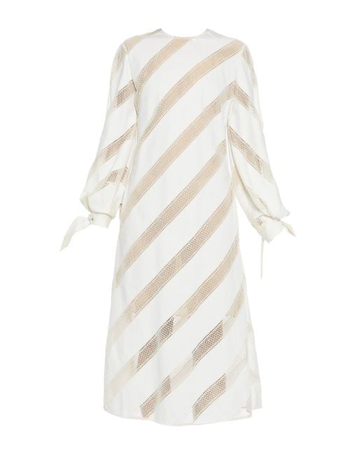Stella McCartney White Midi Dress