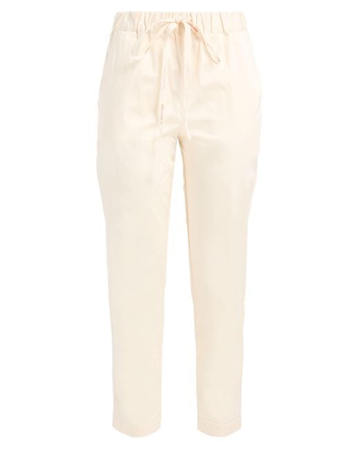 Semicouture Natural Pants Cotton, Elastane