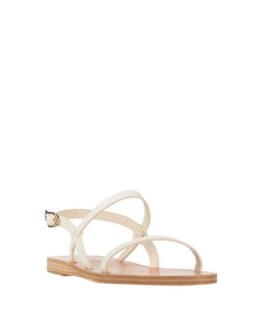Ancient Greek Sandals White Sandals