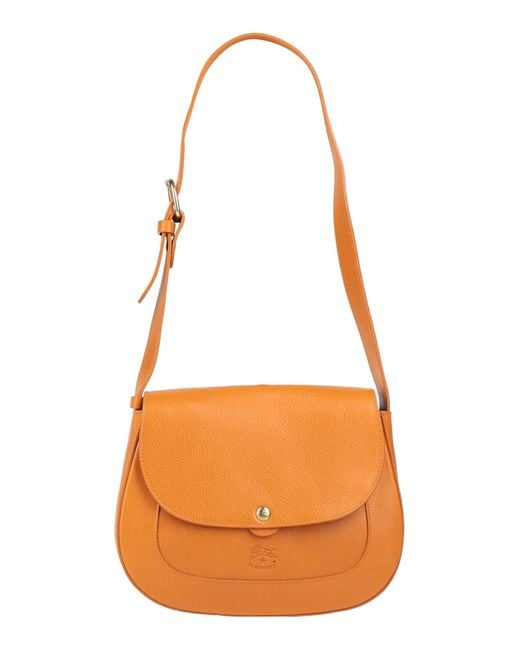 Il Bisonte Orange Shoulder Bag