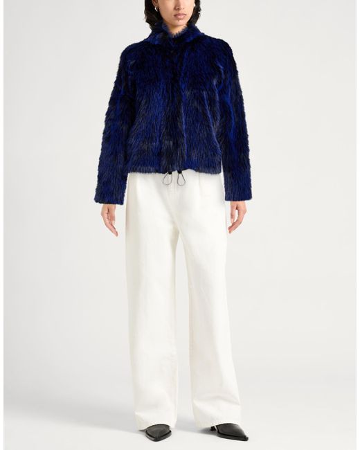 Just Cavalli Blue Shearling & Teddy