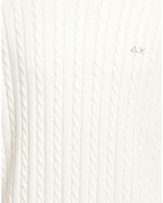 Sun 68 White Turtleneck for men