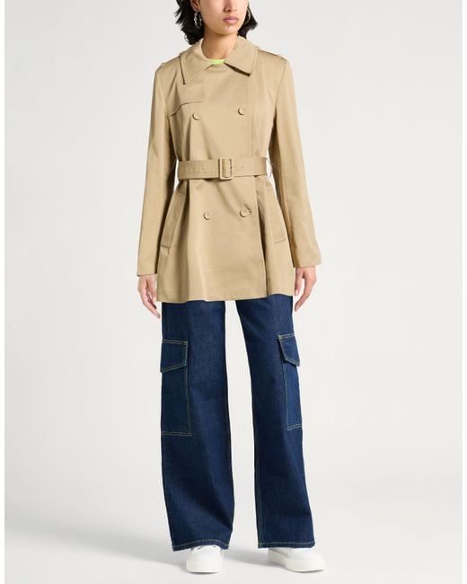 Paul & Joe Natural Overcoat & Trench Coat Cotton, Elastane