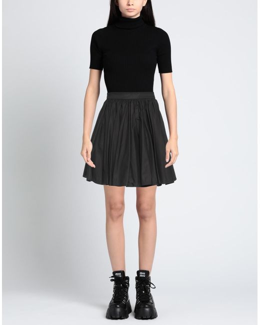 MSGM Black Mini Skirt