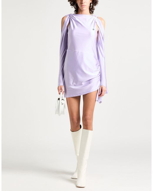 Coperni Purple Lilac Mini Dress Polyamide, Elastane