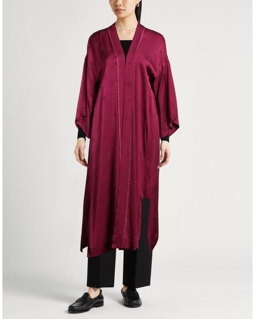 Forte_forte Red Overcoat & Trench Coat