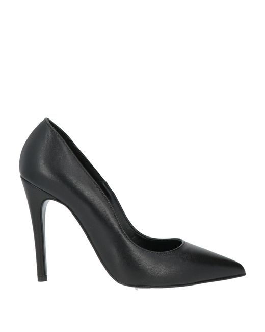 PAOLO MATTEI Black Pumps Leather