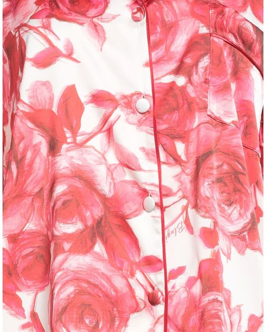 Blugirl Blumarine Red Shirt Polyester, Elastane