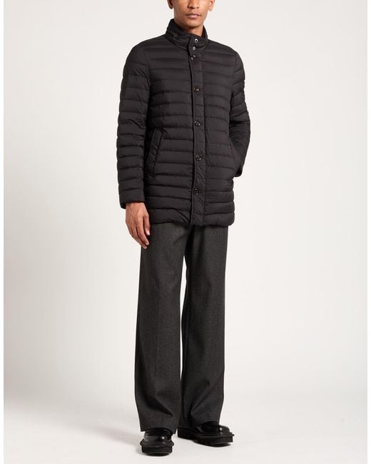 Moorer Black Puffer Polyamide, Polyurethane for men