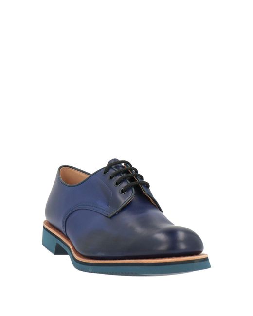 Tricker's Blue Lace-Up Shoes for men