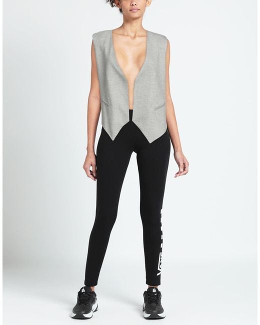 Soallure Gray Tailored Vest Viscose, Polyester, Elastane
