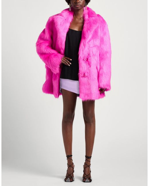 Dondup Purple Lilac Mini Skirt Lambskin