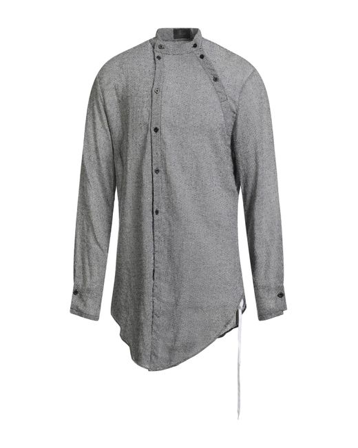 Lost & Found Gray Shirt Cotton, Linen for men
