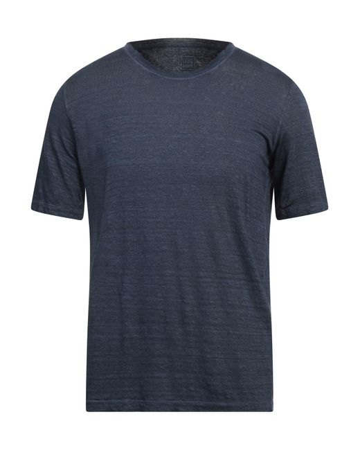 120% Lino Blue T-Shirt Linen for men