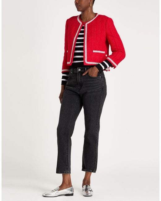 Thom Browne Red Jacket Polyester, Cotton, Acrylic, Wool, Polyamide
