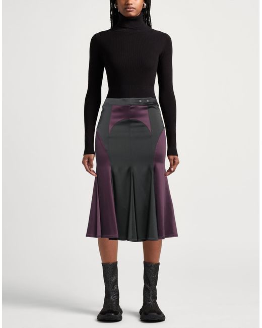 Off-White c/o Virgil Abloh Black Midi Skirt Acetate, Viscose, Elastane