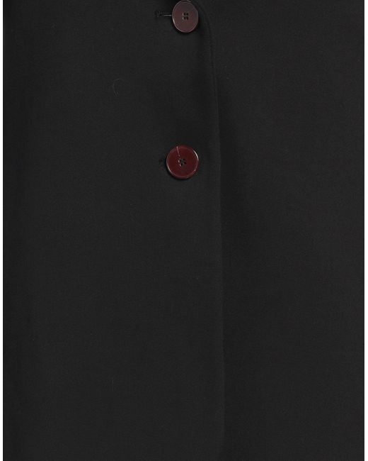 Alysi Black Blazer Cotton, Polyamide, Elastane, Wool, Viscose