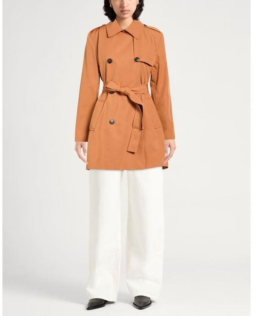 MAX&Co. Orange Overcoat & Trench Coat