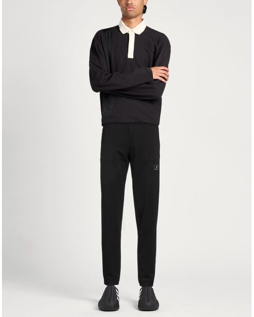 EA7 Black Pants Cotton, Polyester, Polyamide, Elastane for men