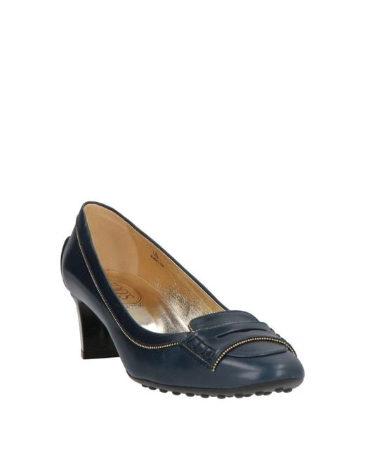 Tod's Blue Loafers