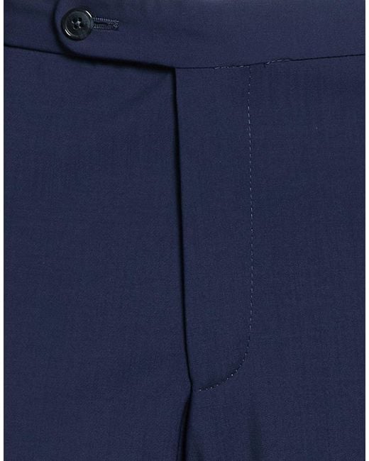 DIGEL Blue Pants Virgin Wool for men