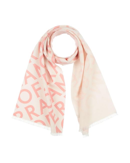 Ferragamo Pink Scarf Wool, Cashmere