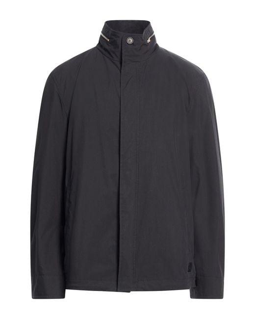 Dunhill Blue Jacket Cotton, Polyester for men