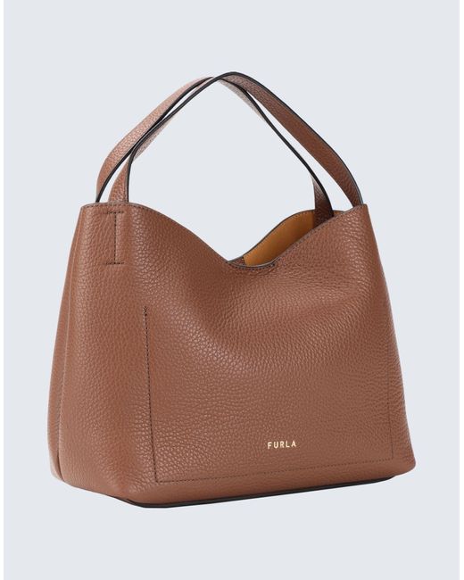 Furla Brown Primula S Hobo -- Handbag Leather