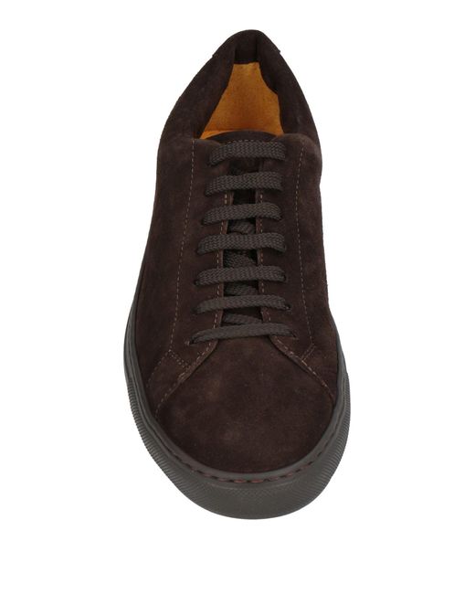 Doucal's Brown Dark Sneakers Leather for men