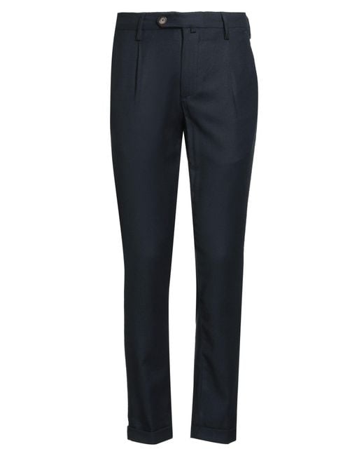 Myths Blue Pants Virgin Wool, Elastane for men