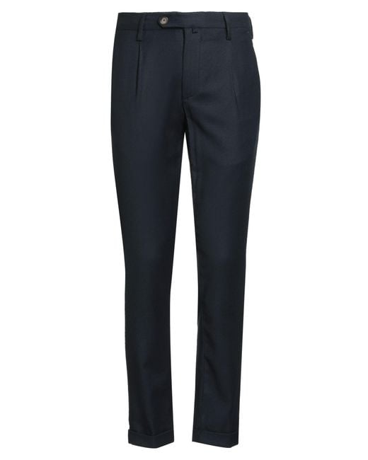 Myths Blue Pants Virgin Wool, Elastane for men