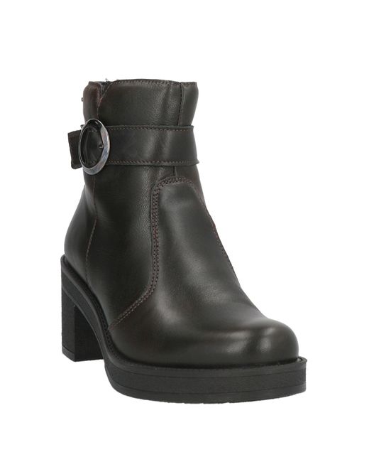 Igi&co Black Ankle Boots Goat Skin