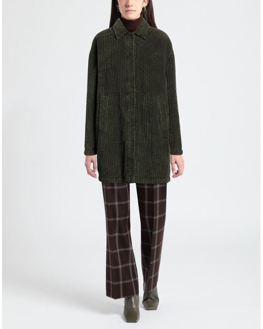 Jacob Cohen Green Coat Cotton, Polyester, Elastane
