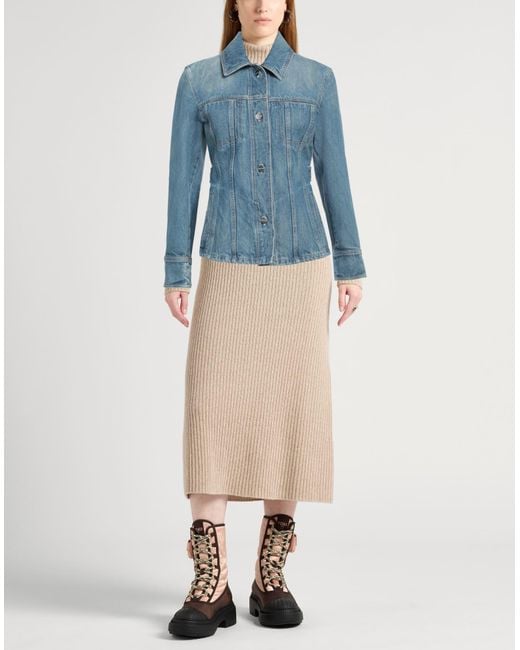 Ferragamo Blue Denim Outerwear