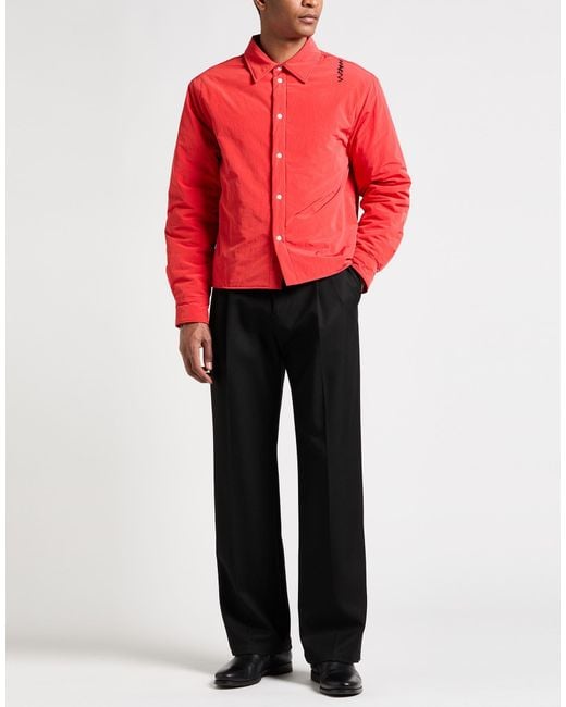 Marni Red Jacket Polyester, Polyamide, Cotton for men