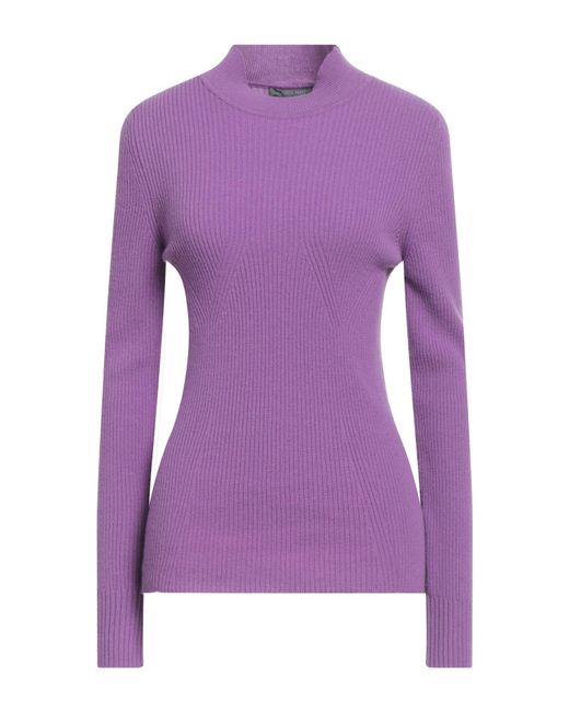 Alberta Ferretti Purple Turtleneck