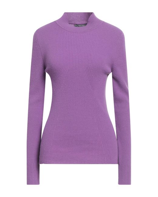 Alberta Ferretti Purple Turtleneck