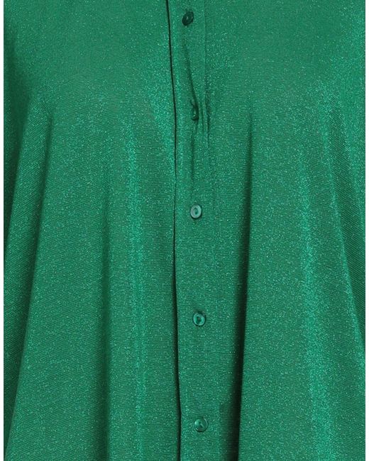 Momoní Green Shirt Viscose, Polyamide, Polyester, Elastane