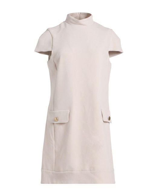 Compagnia Italiana Natural Mini Dress Polyester, Viscose, Elastane