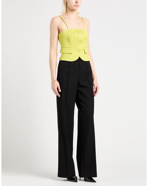 Dondup Yellow Top Virgin Wool, Elastane