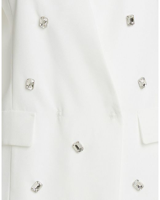 Carla G White Jacket Polyester
