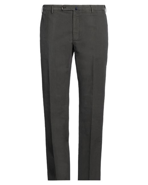 Incotex Gray Dark Pants Cotton, Elastane for men