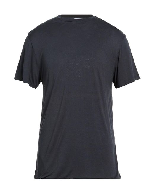 Bluemarble Black T-Shirt Ecovero Viscose, Recycled Viscose for men