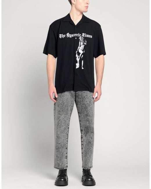 Hysteric Glamour Black Shirt Cotton for men