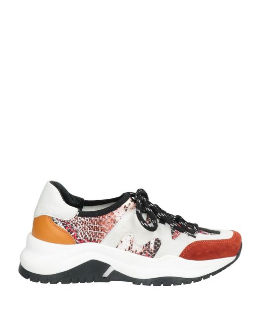Baldinini White Rust Sneakers Leather
