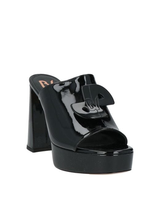 Patou Black Sandals Leather